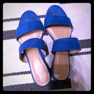 A New Day Blue Slide Sandals
